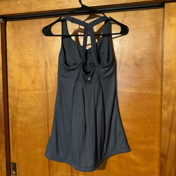 Lululemon Power Technique Tank Coal Built In Bra - Picture 5 of 7